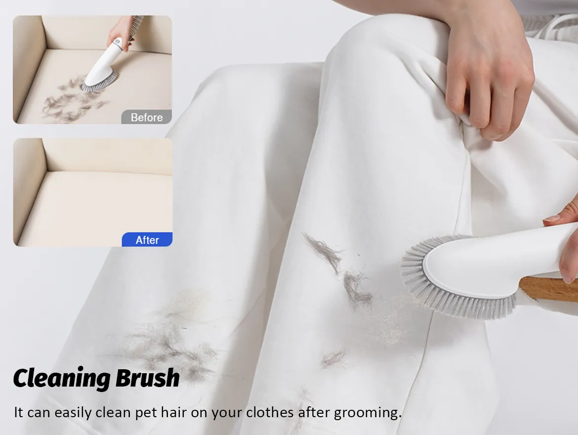 Lightweight Portable Pet Grooming Kit Low Noise Pet Hair Remover