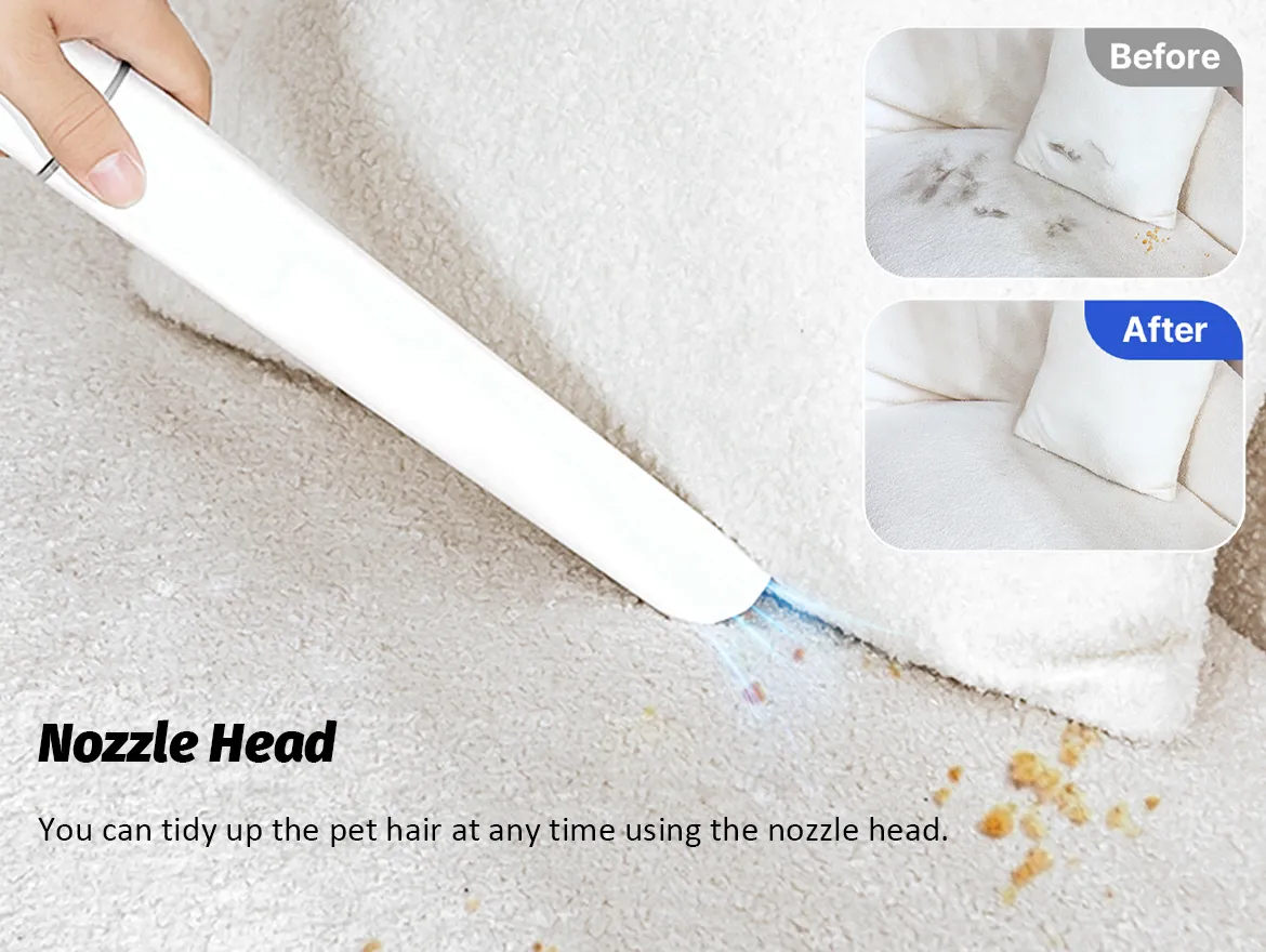 Lightweight Portable Pet Grooming Kit Low Noise Pet Hair Remover