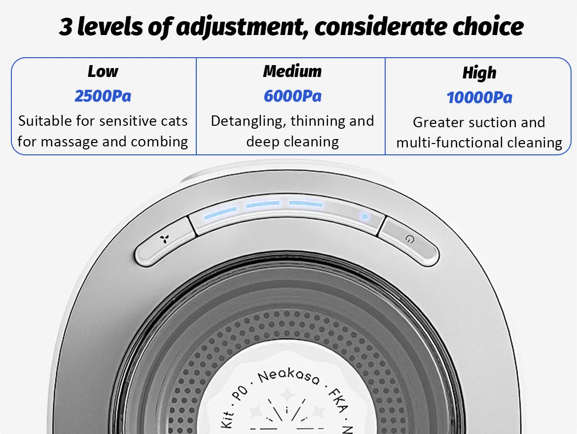 Lightweight Portable Pet Grooming Kit Low Noise Pet Hair Remover