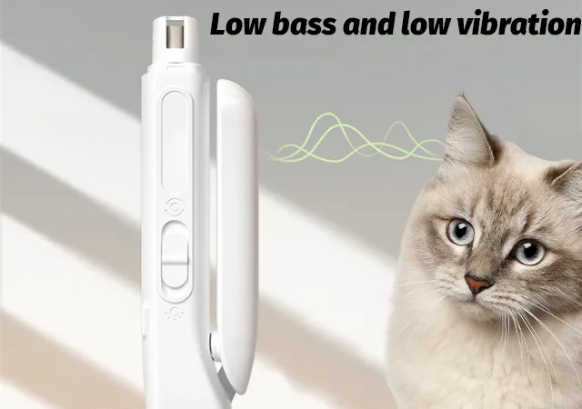 Pet Nail Clipper and Grinder 2 in 1 Rechargeable with Splash Guard