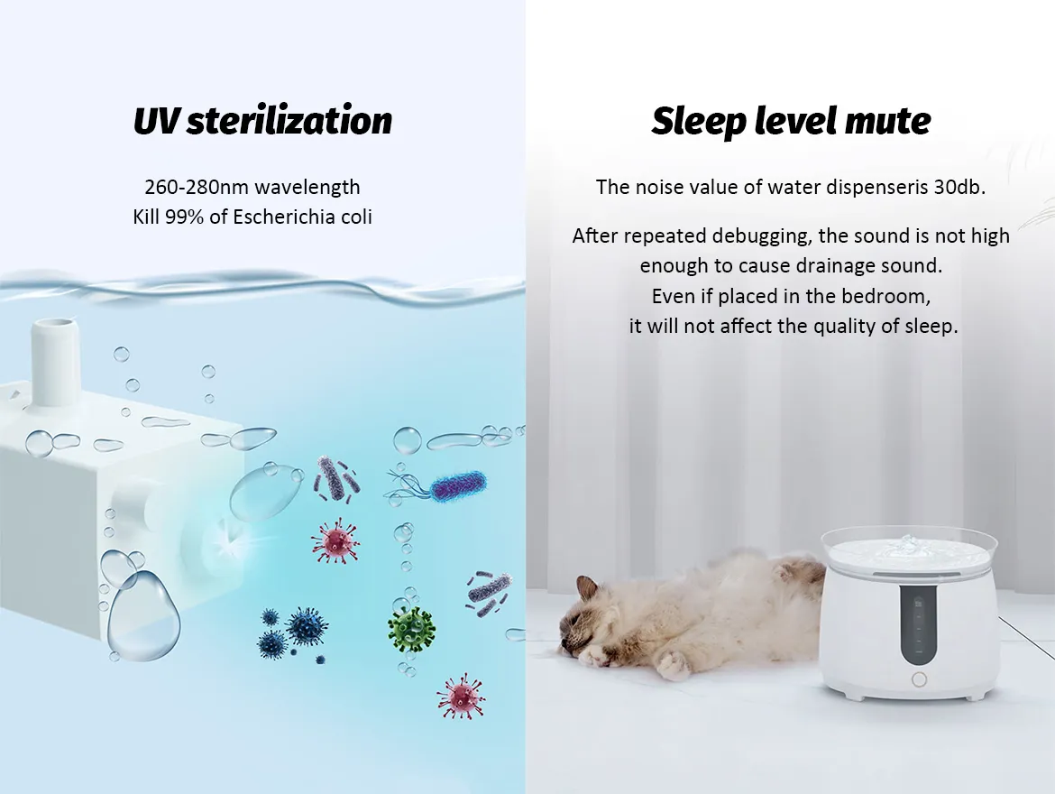 Wireless Silent Water Pump Automatic Circulating Pet Water Fountain