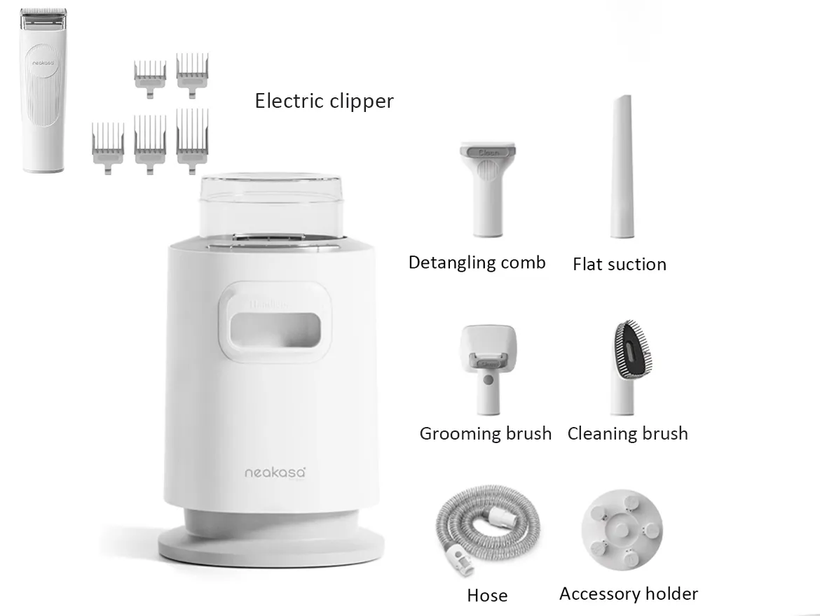 Lightweight Portable Pet Grooming Kit Low Noise Pet Hair Remover