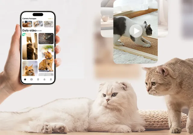 Al Smart Pet V-Logging Camera With Motion Tracking For Pet