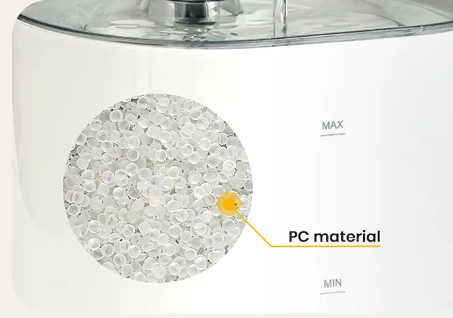 Cat Water Fountain Easy Cleaning Quiet 2.2L Cat Drink Fountain