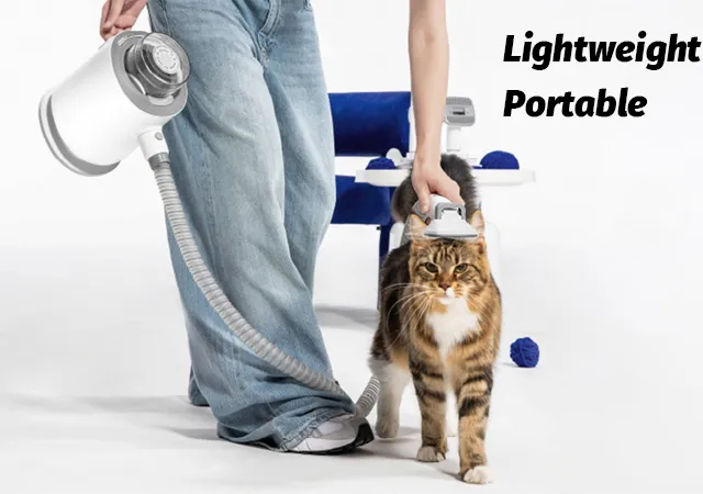 Lightweight Portable Pet Grooming Kit Low Noise Pet Hair Remover