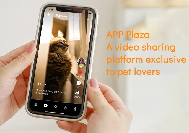 Al Smart Pet V-Logging Camera With Motion Tracking For Pet