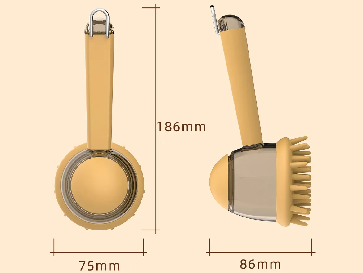 3-in-1 Pet Bathing Brush Anti-Frizz Grooming Brush for Pets