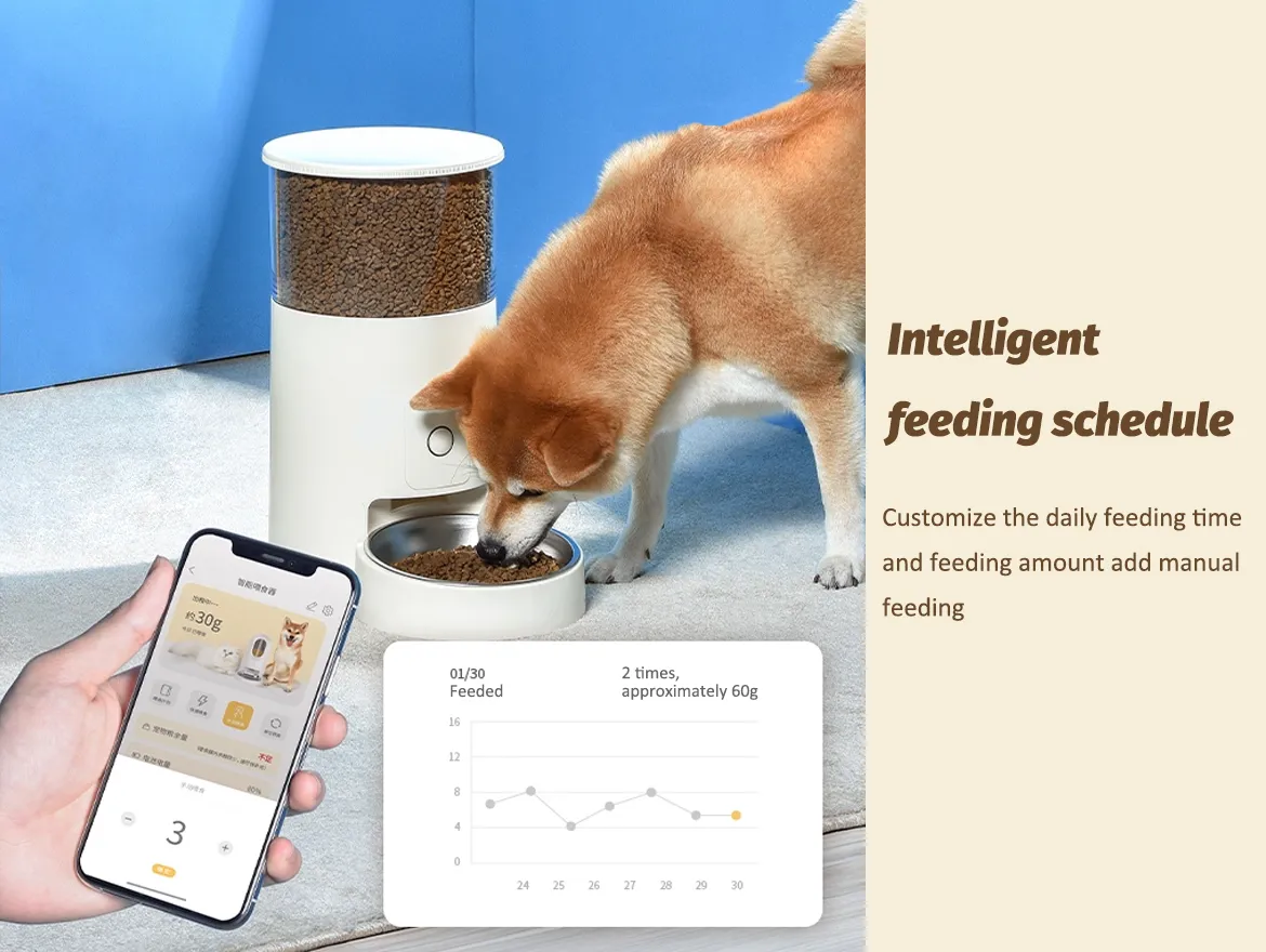 4L/6L WiFi Automatic Pet Feeder with Low Food Sensor