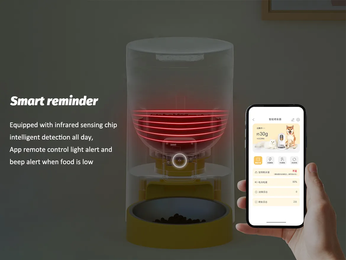 4L/6L WiFi Automatic Pet Feeder with Low Food Sensor
