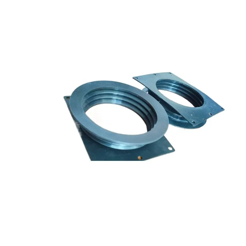 Rubber flange connection