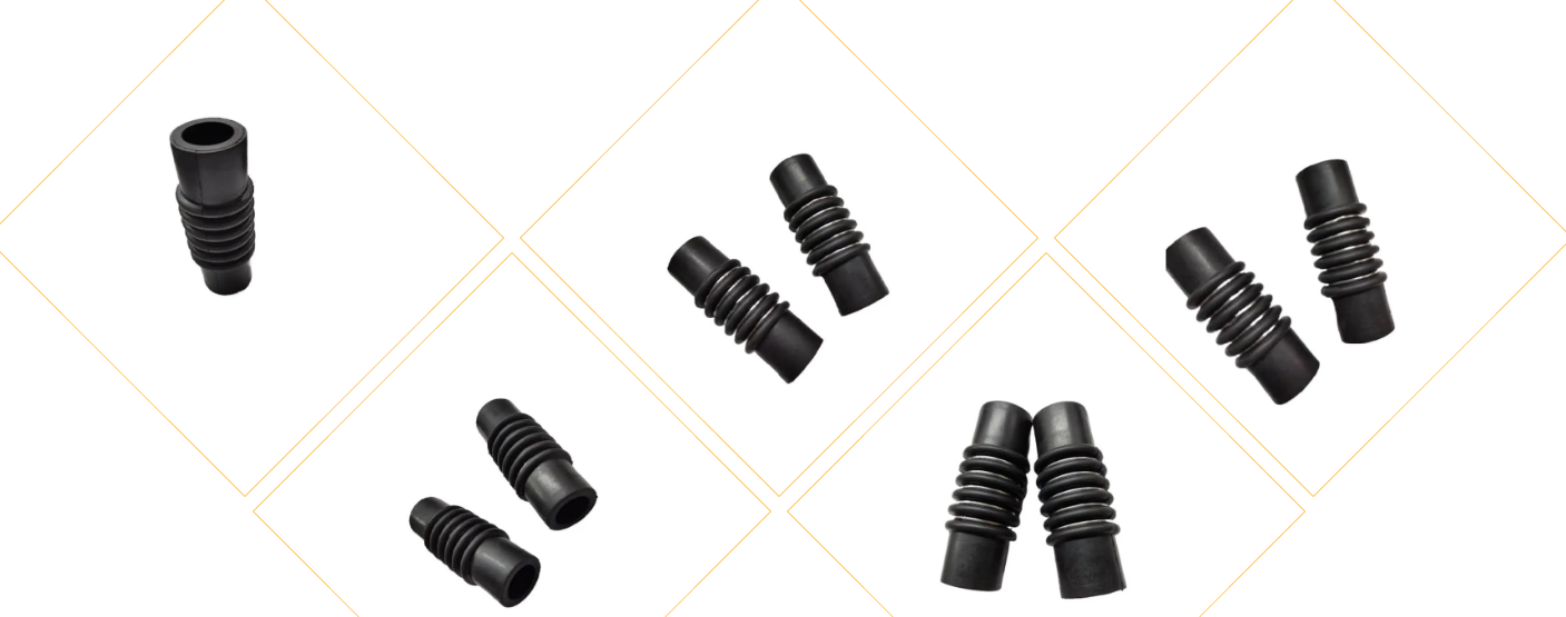 Rubber bellows are resistant to abrasion