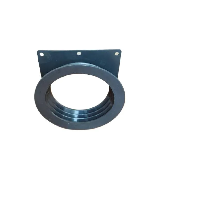 Rubber flange connection