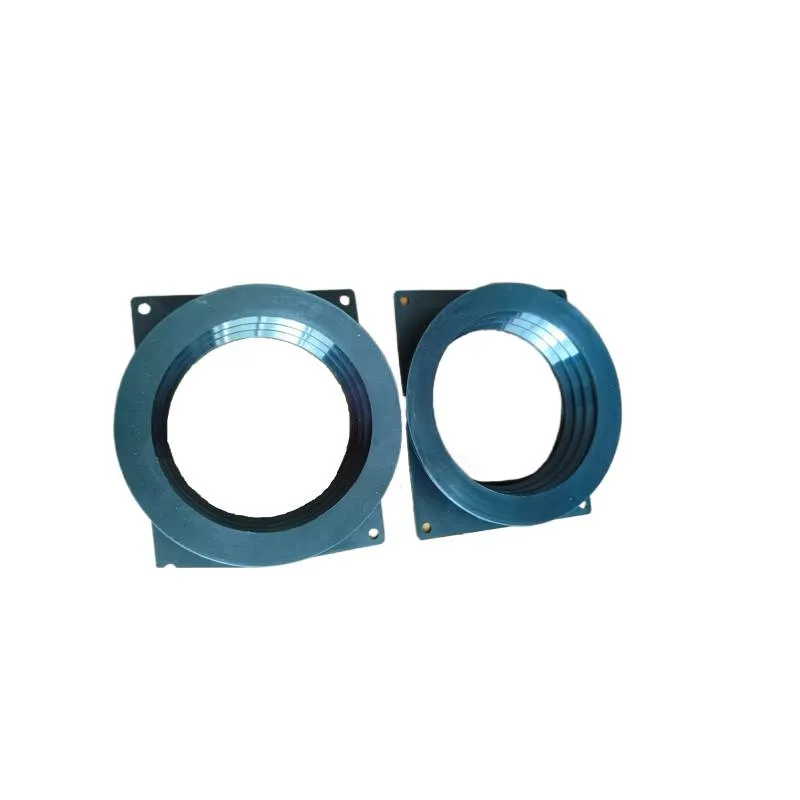 Rubber flange connection