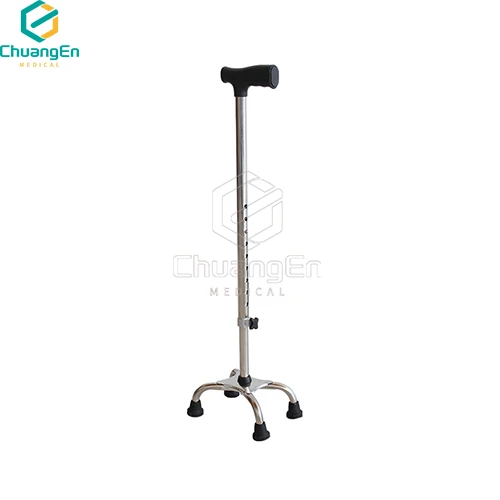 CS-05S Factory direct sales Stainless steel four-legged walking sticks for the elderly