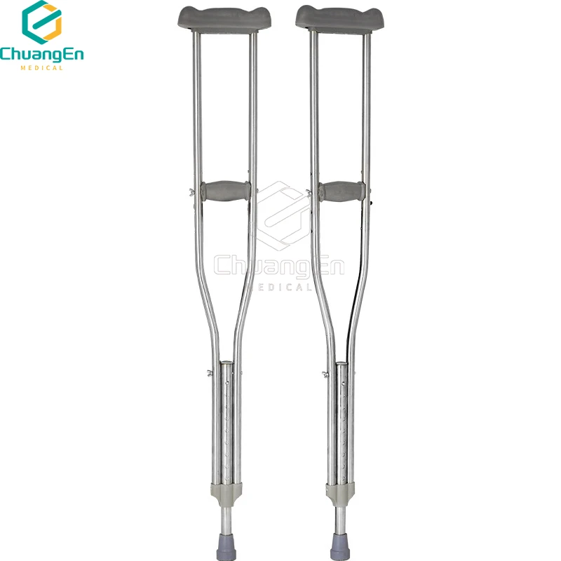 CS-01 Cheapest Aluminum alloy telescopic underarm crutches for adult