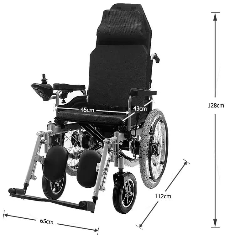 CLD-04 High Back Reclining Electric Wheelchair For The Elderly（22 Inch）