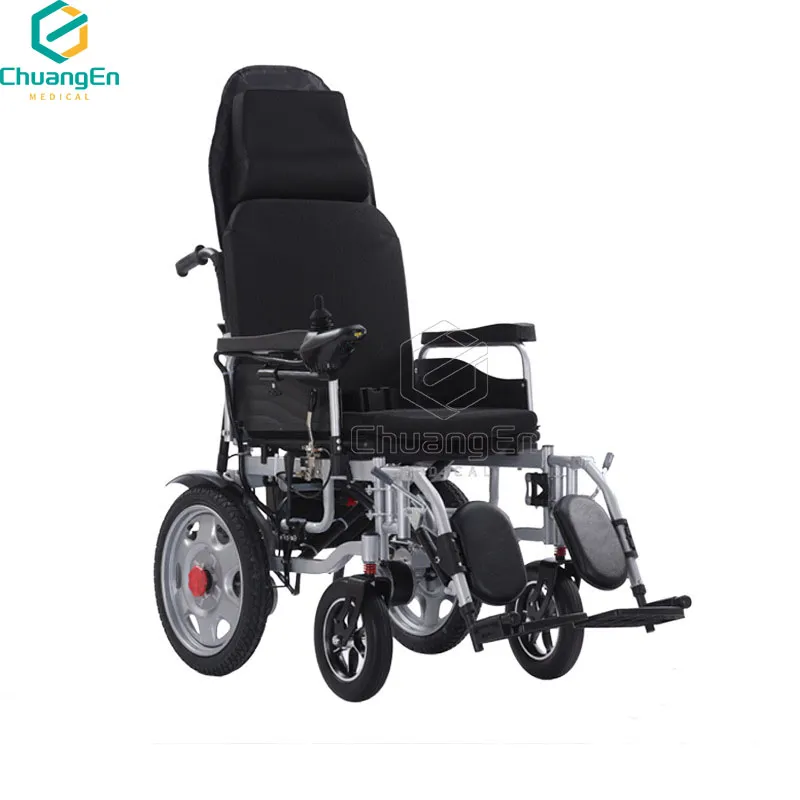 Reclining Electric Wheelchair With Adjustable Backrest For Comfort