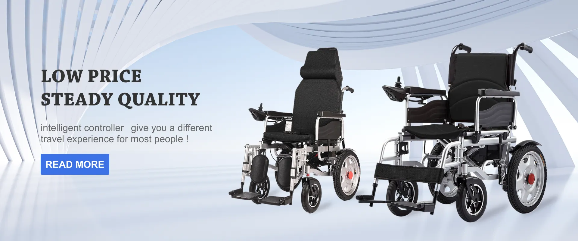 Reclining Electric Wheelchair With Adjustable Backrest For Comfort