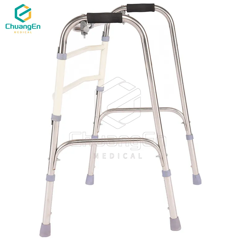 Stable Folding Elderly Walker for Seniors | Adult Walking Aid