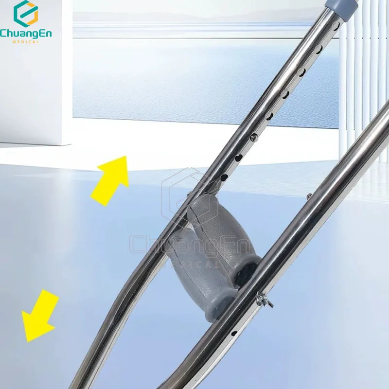 Premium Aluminum Underarm Crutches - Lightweight & Durable Support