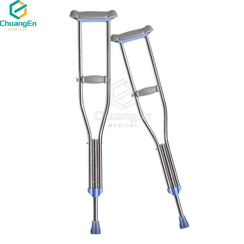 Premium Aluminum Underarm Crutches - Lightweight & Durable Support