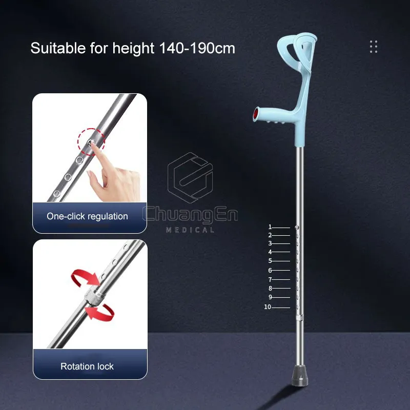 CS-02 Price cheap stretchable elbow crutches for Rehabilitated population