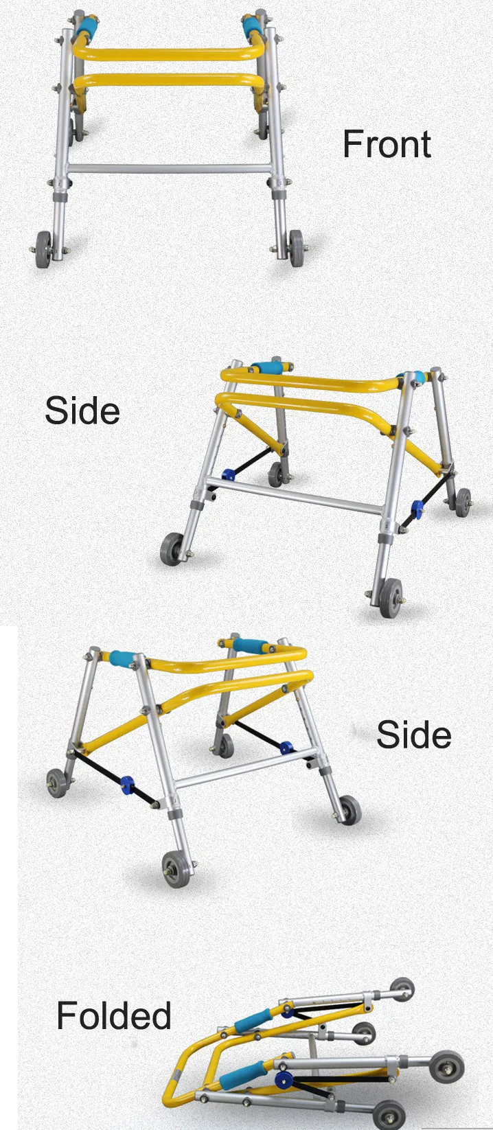 CZX-11 Foldable Adjustable Disabled Lower Limb Training Standing Frame Child Walker