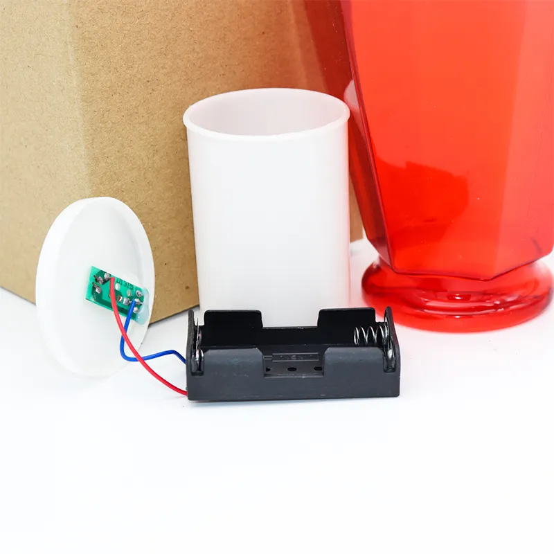 large flickering candles