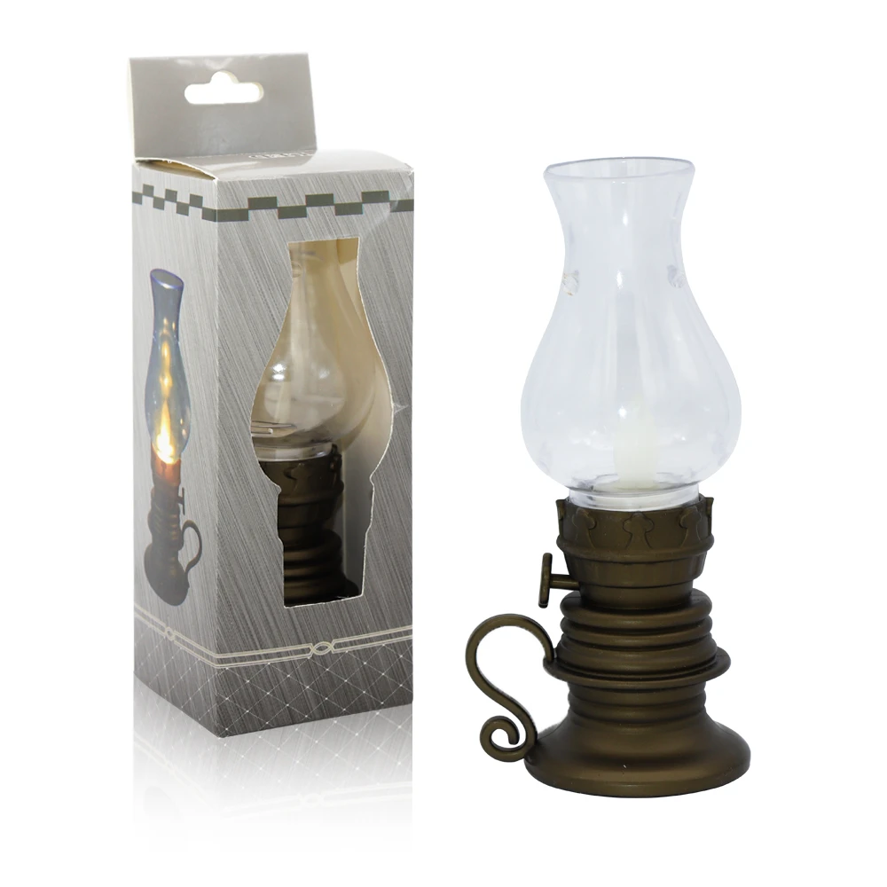 Factory wholesale flameless retro style LED electronic candle light portable creative gift