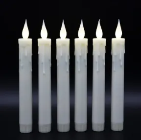 Read More About Battery Operated White Taper Candles