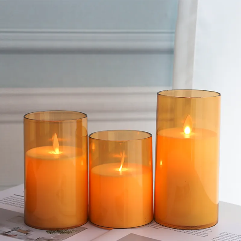 flameless taper candles