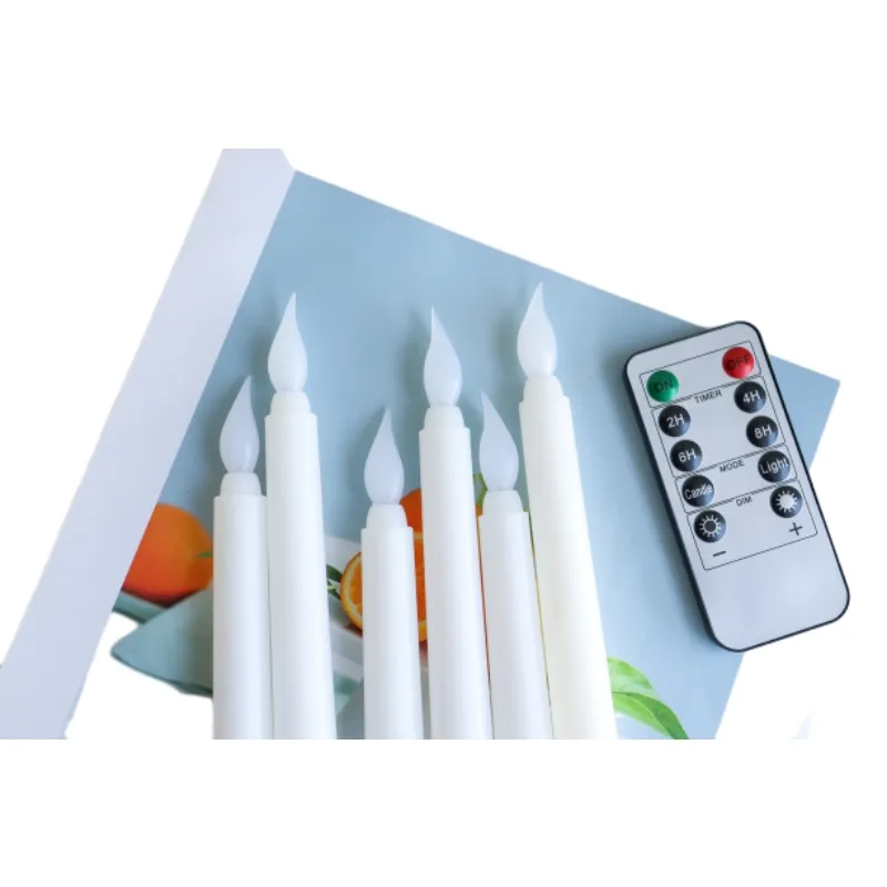 candle manufacturer wholesale household pink led taper candle set battery control