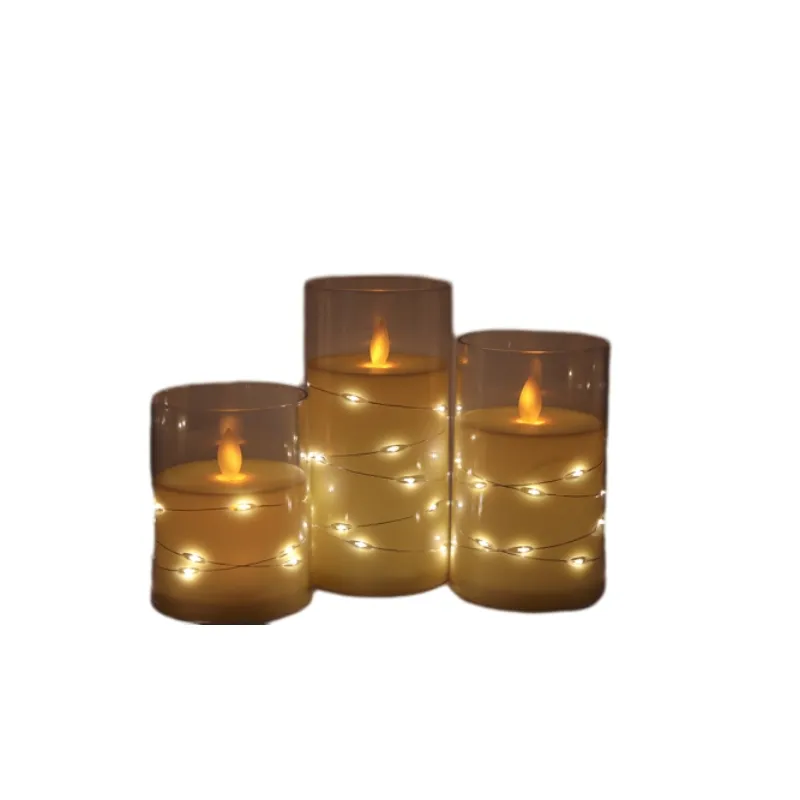 candle manufacturer wholesale household pink led taper candle set battery control