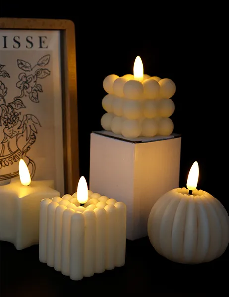 candle manufacturer wholesale household pink led taper candle set battery control