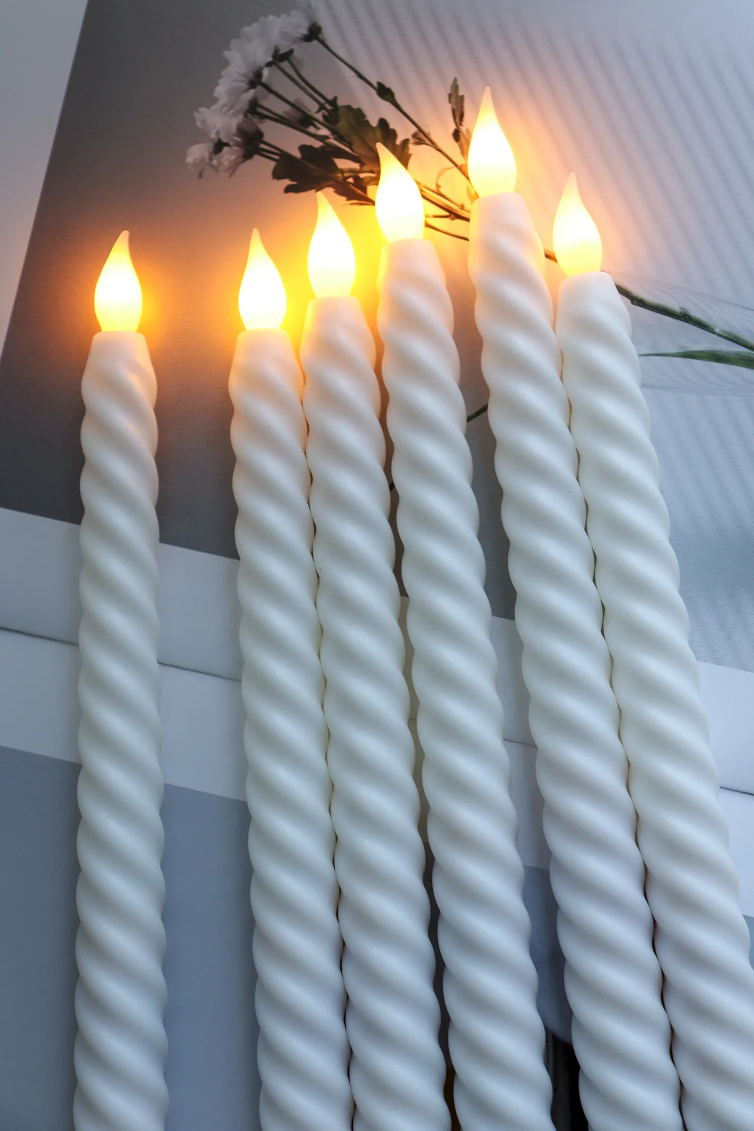 gel candle with led lights