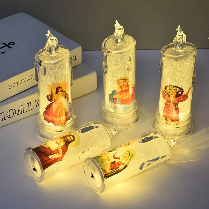 3 wick battery operated candle