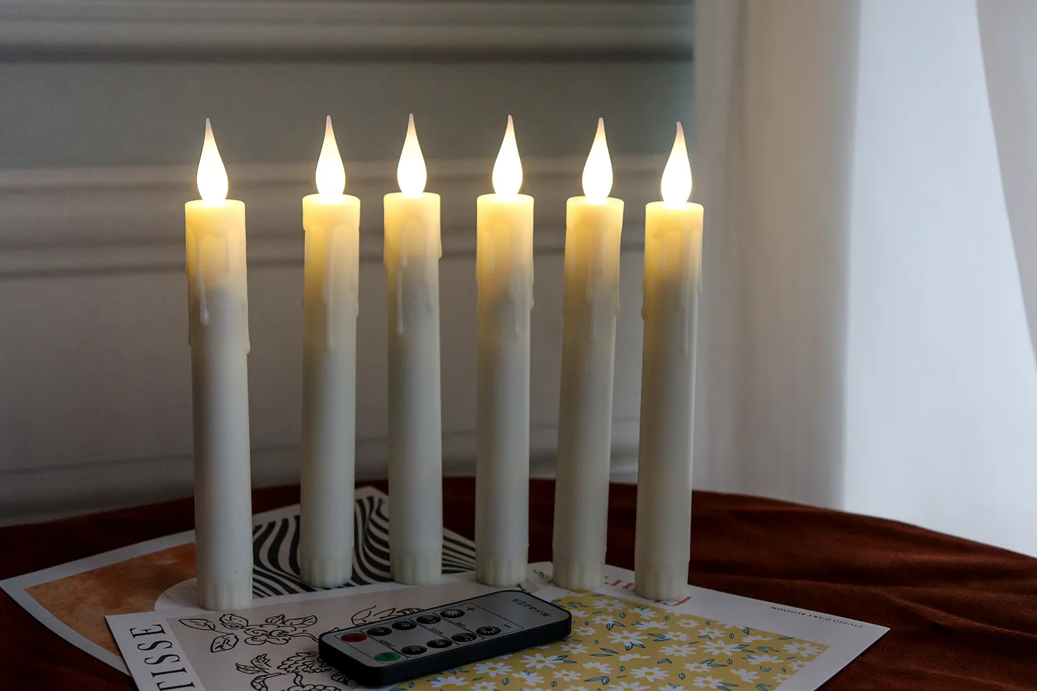 flameless candles wedding