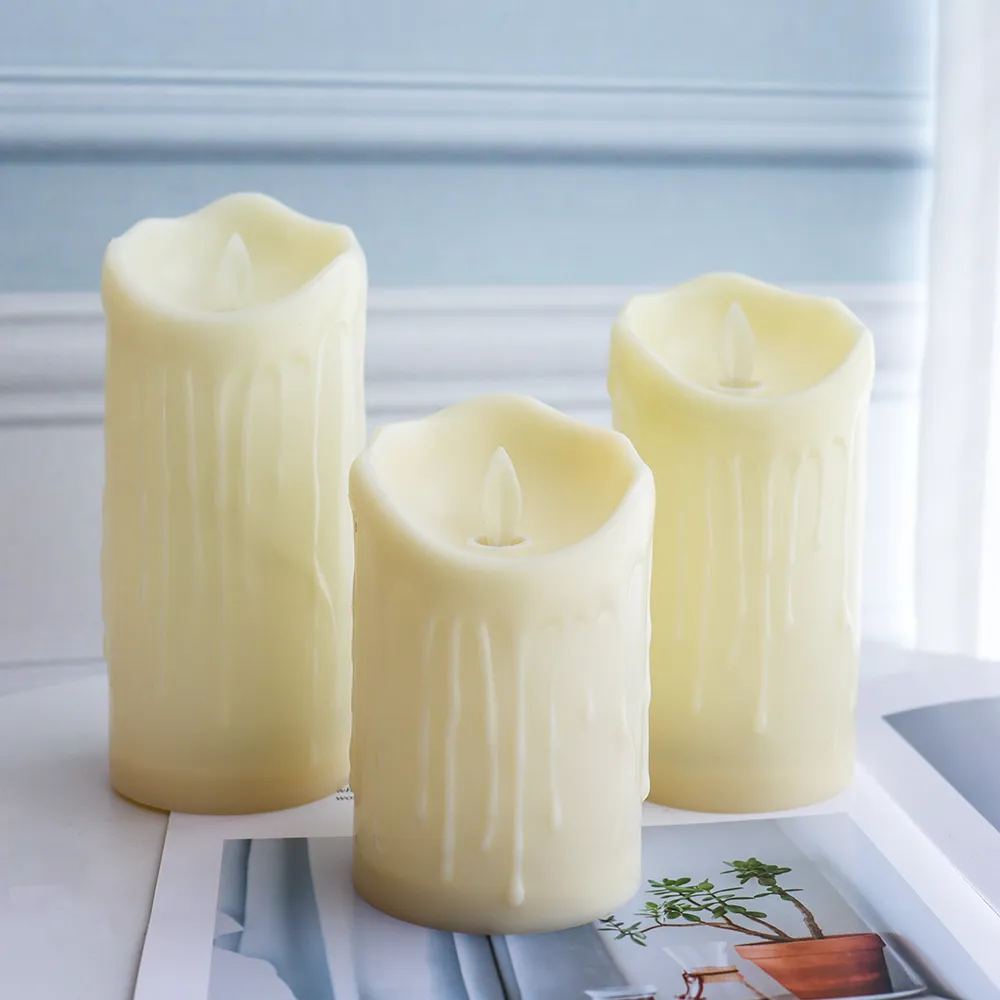 large flameless candles