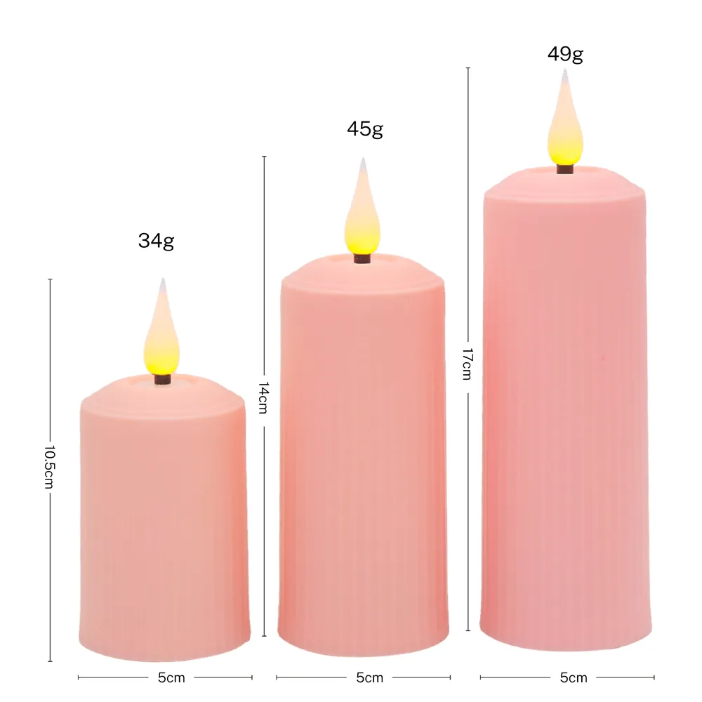 large flameless candles
