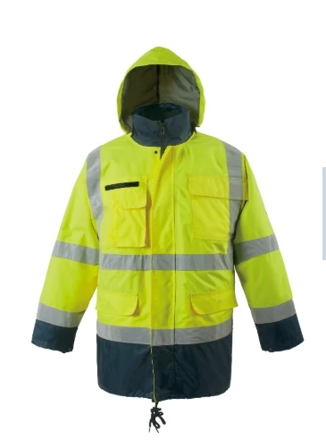 Durable Mens High Vis Waterproof Jacket for Safety and Comfort