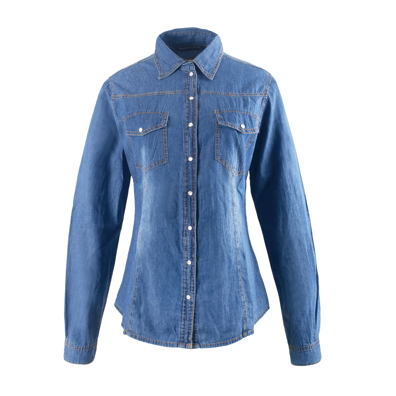 Ladies Long Sleeve Denim Shirt—Soft, Breathable, Stretchy?
