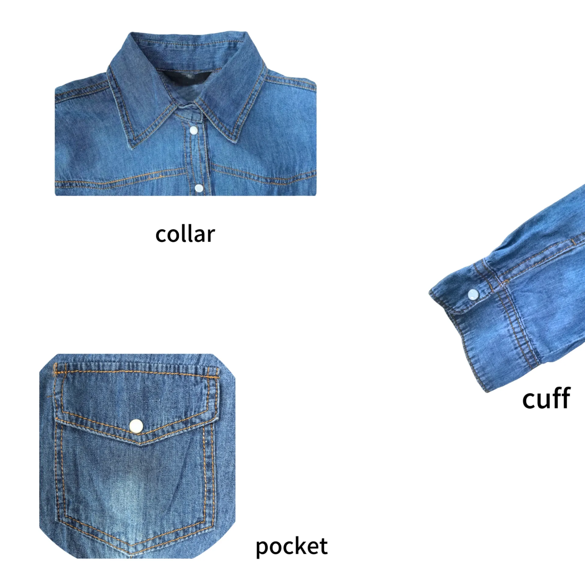 Ladies Long Sleeve Denim Shirt