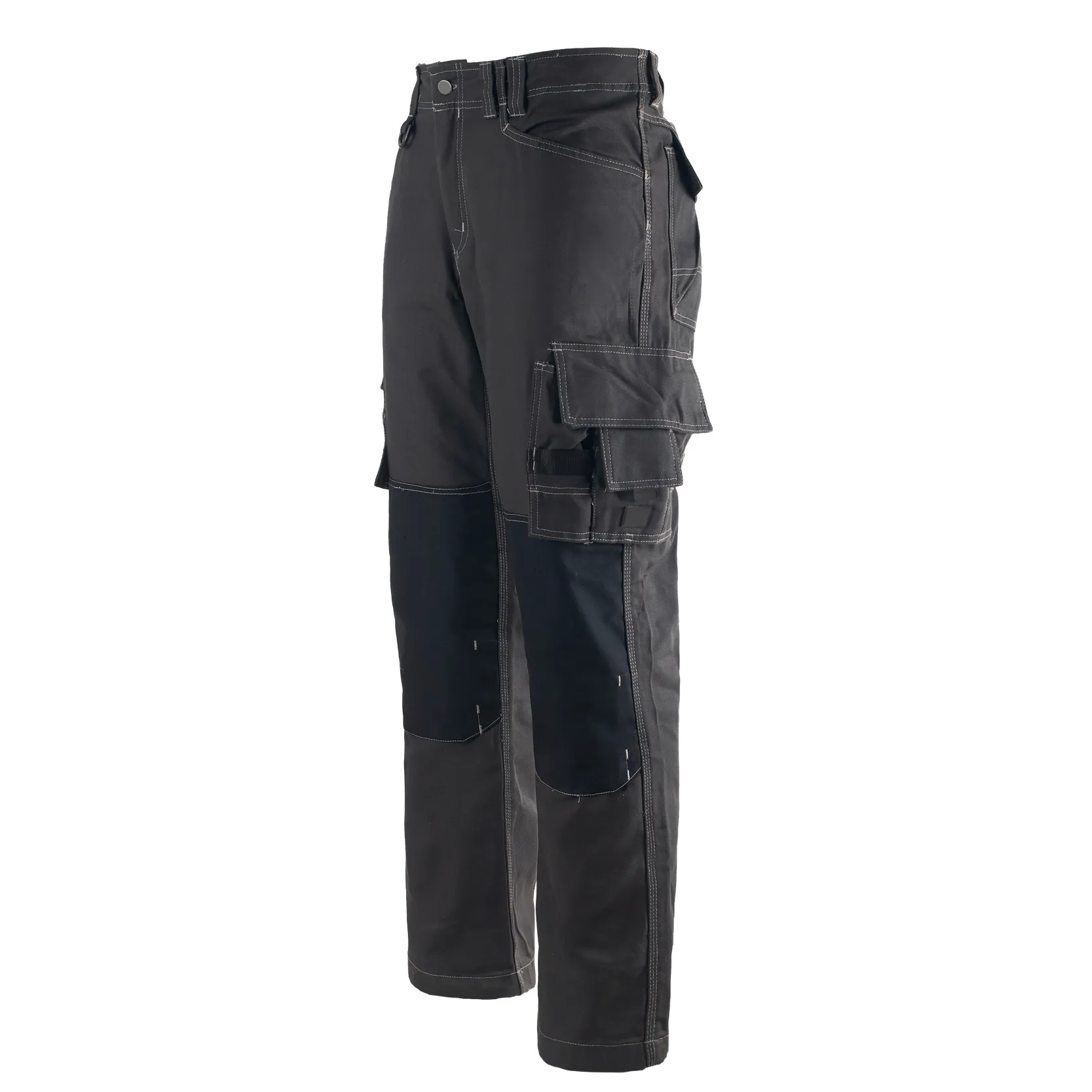 Men’S Construction Work Utility Cargo Pant Cordura Reinforcement Knee Pad Pockets