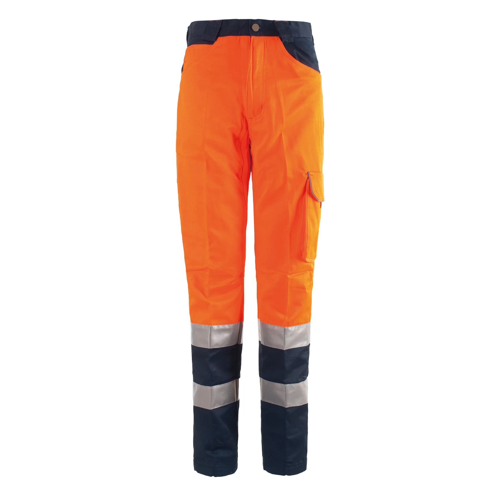Men’S High Visibility Two-Tone Reflective Pants Hi Vis Cargo Safety Work Pants