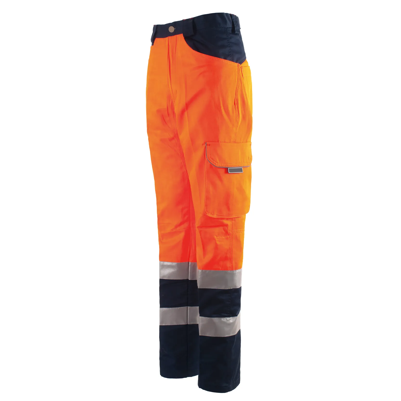 Men’S High Visibility Two-Tone Reflective Pants Hi Vis Cargo Safety Work Pants