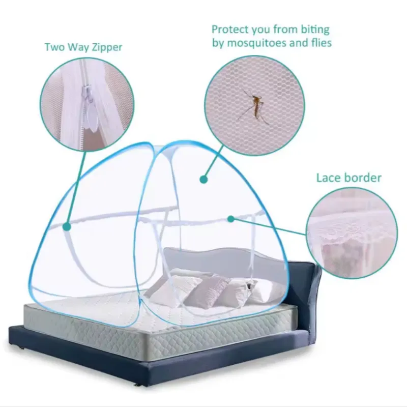 Portable Pop-Up Mosquito Net-Crscreen Tech|Self-Expanding Design&amp;Insect Protection