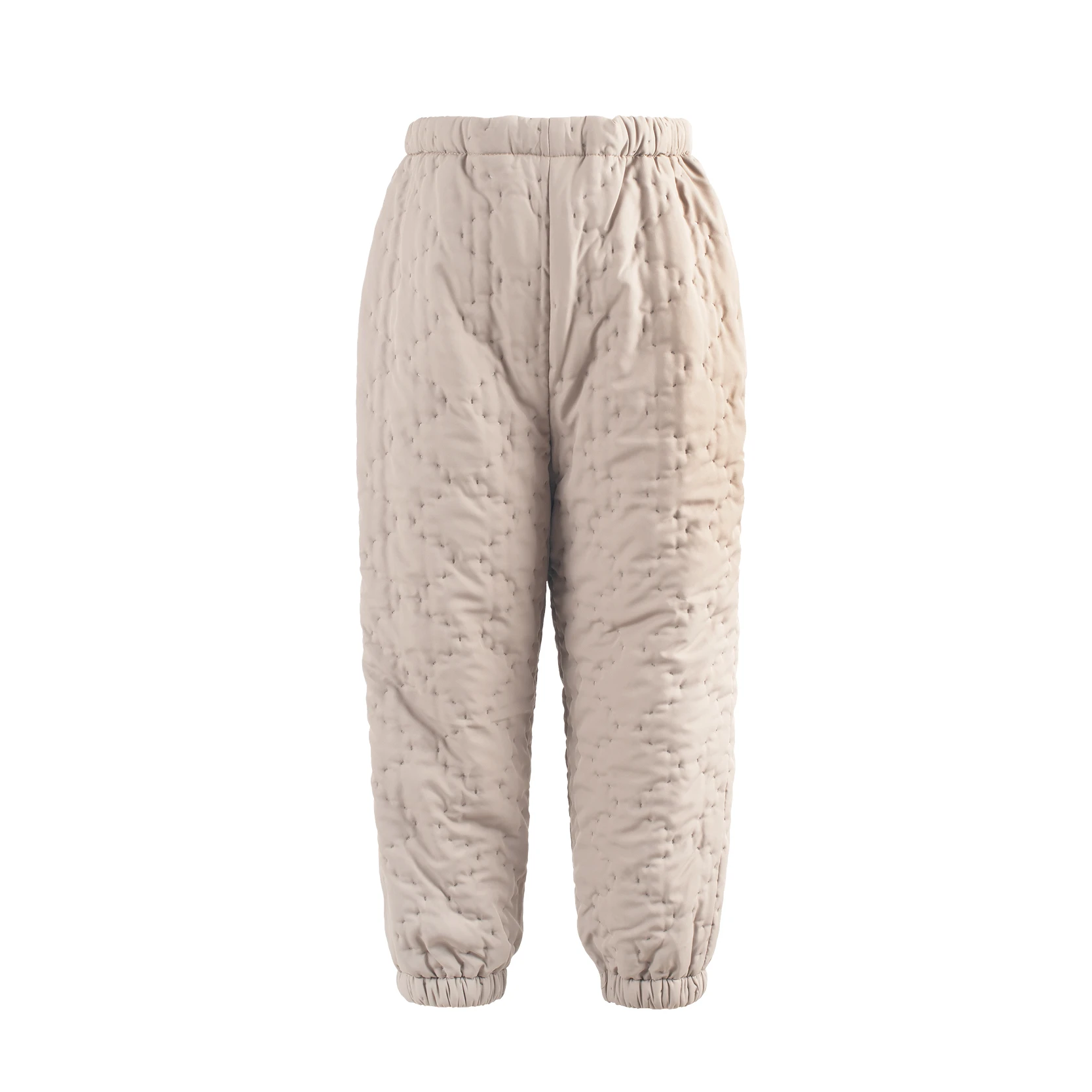 Children's Beige Double - Layer Polyester - Lined Nylon - Shelled Polyester - Filled Casual Pants