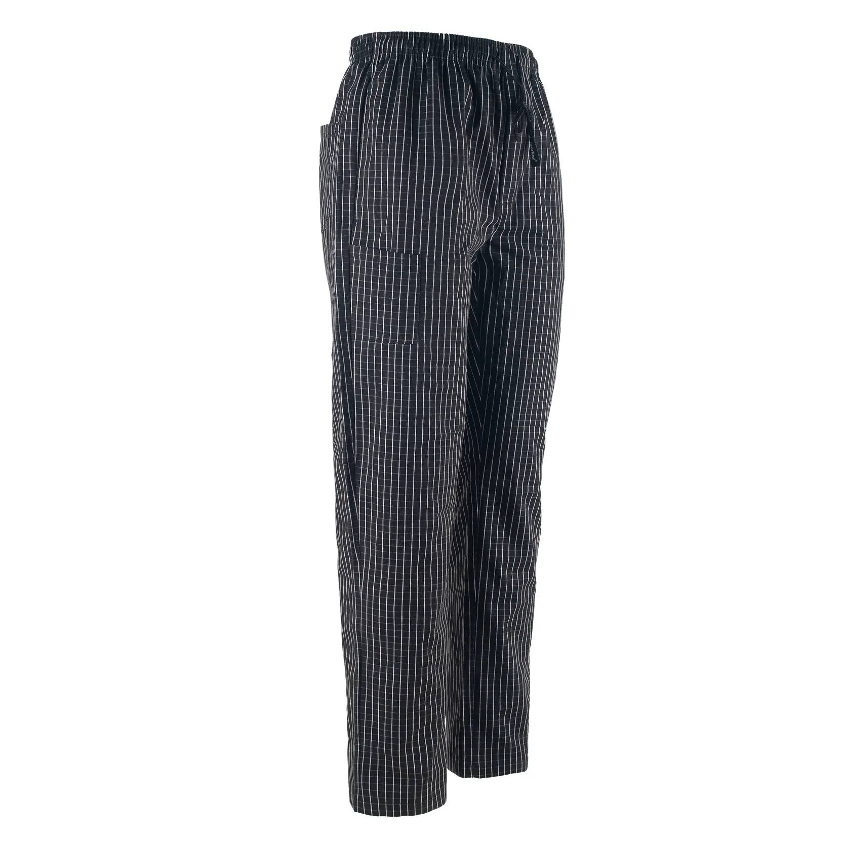 Casual Checkered Men’s Trousers - Lightweight & Comfy with Elastic Waist