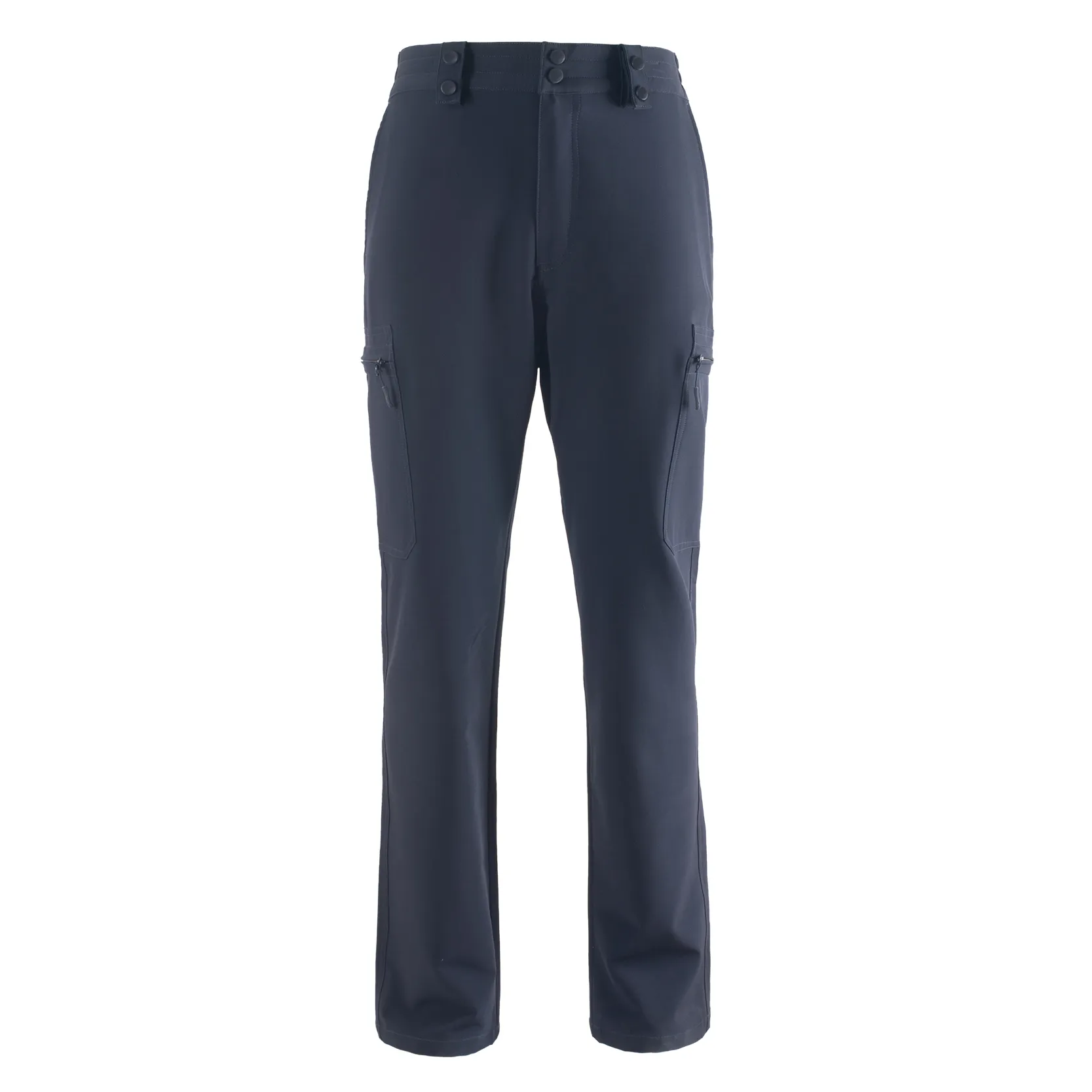 Men's Durable Cargo Work Pants - Zip Pockets, Elastic Cuffs