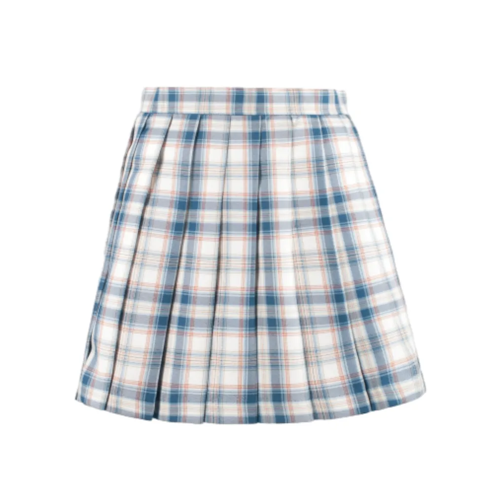 Cute Plaid Pleated Skirts for Sale - Girls' & Women's Blue Styles
